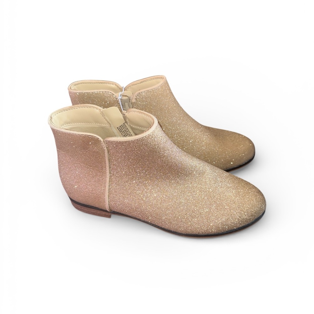 Cat & Jack Gold Bree Glitter Boots Big Girl size 5